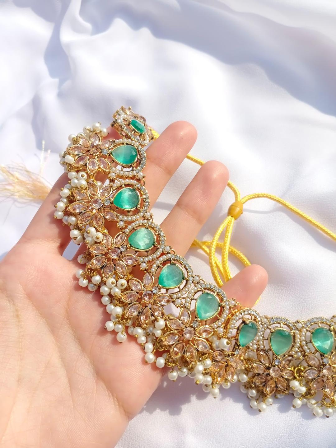 Elegant Gold-Plated Bridal Jewelry Set